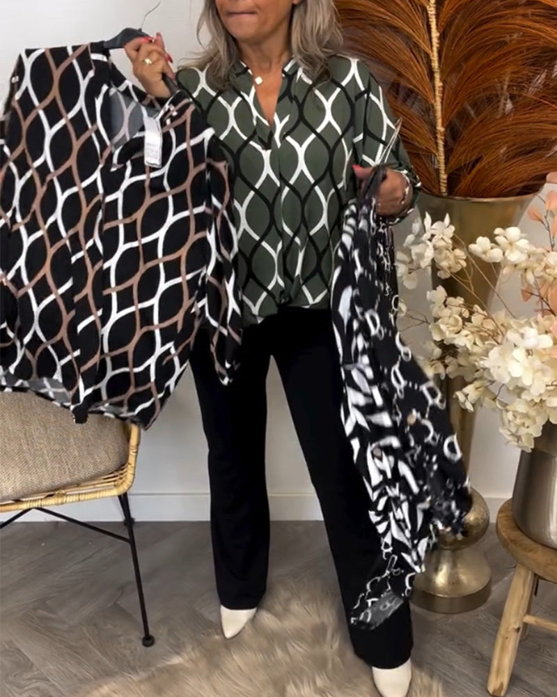 Noor – Bluză cu Print Grafic