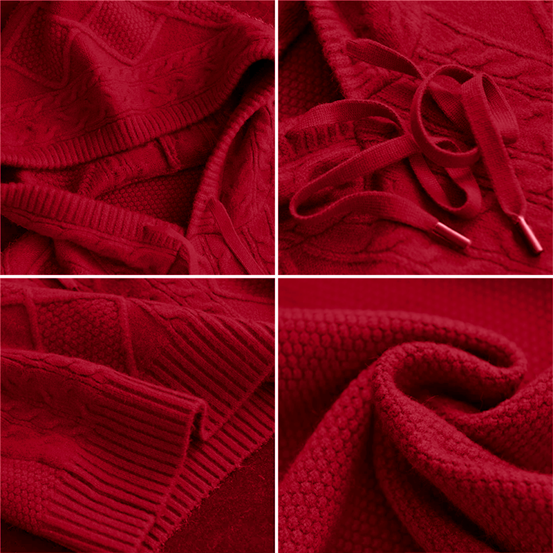 Leonie | Jacquard Mikina s Kapucňou
