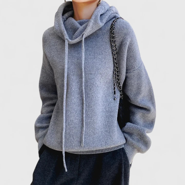 Marie | Pohodlná pletená mikina s kapucňou